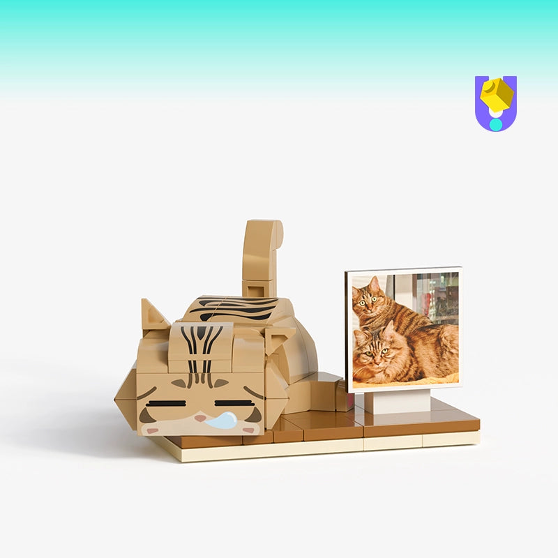 方仔照相馆unicus照片定制宠物猫潮玩积木玩具diy创意手办礼物Q萌