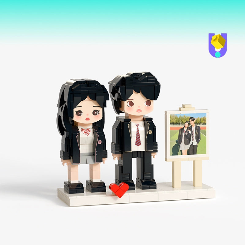 方仔照相馆照片积木定制人像情侣闺蜜diy手工生日礼物创意小人偶