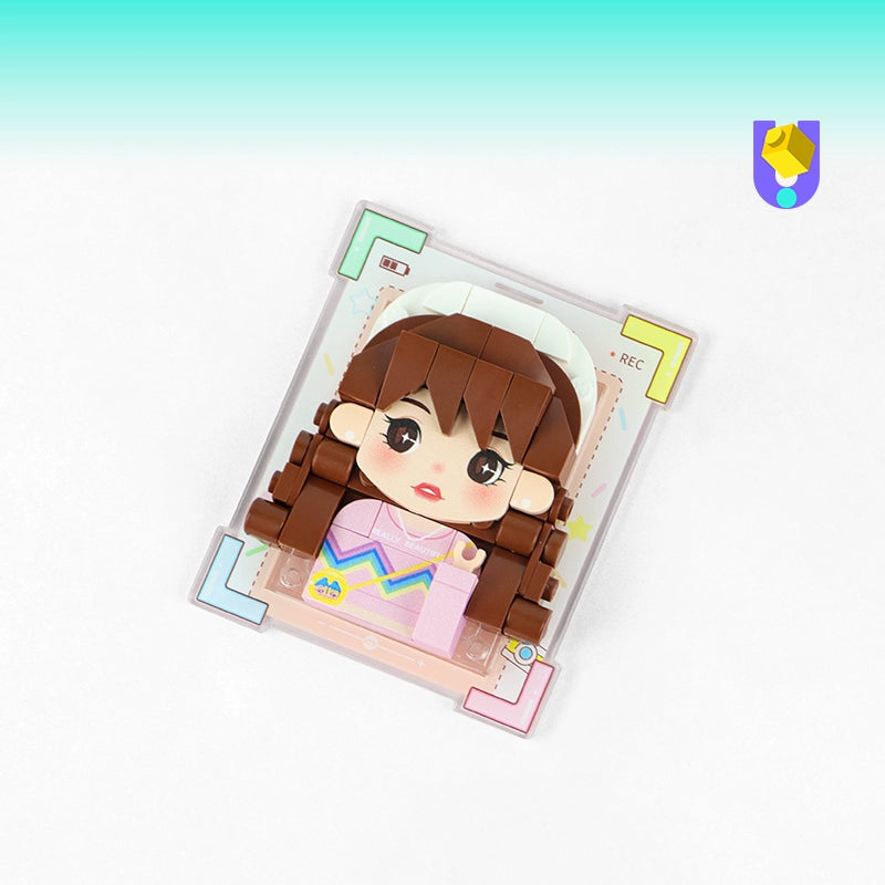 方仔照相馆diy冰箱贴照片定制积木大头贴创意生日礼物纪念日礼品