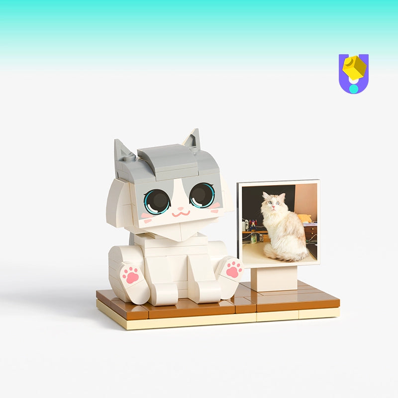 方仔照相馆unicus照片定制宠物猫潮玩积木玩具diy创意手办礼物Q萌