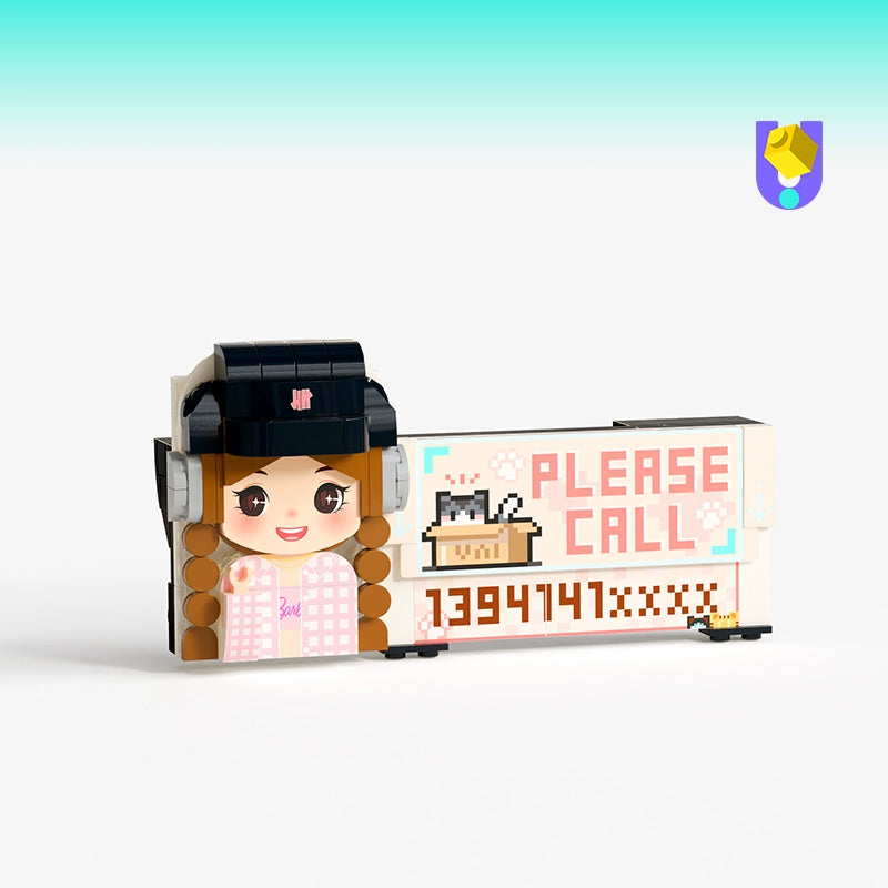 方仔照相馆unicus照片定制积木挪停车号码牌摆件惊喜纪念生日礼物