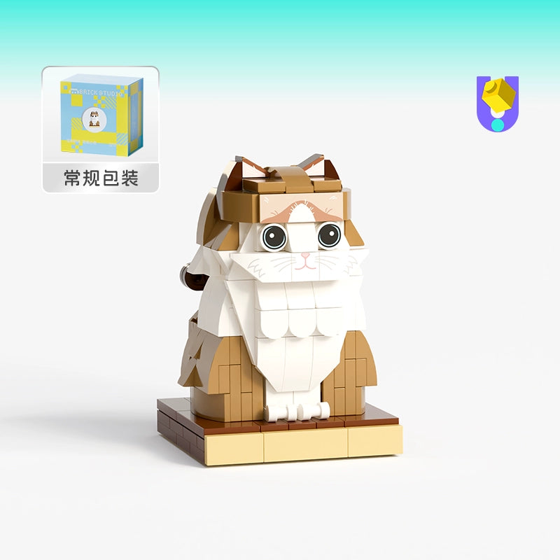 方仔照相馆unicus照片定制宠物猫创意积木拼装玩具情侣摆件手办