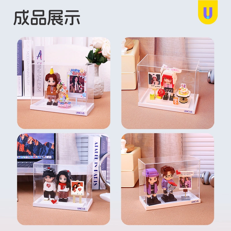 【单人双人亚克力罩尺寸任选】手办防尘罩收纳展示盒【单独发货】