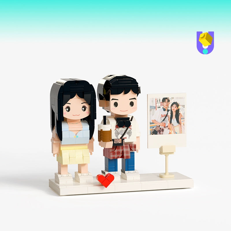 方仔照相馆照片积木定制人像情侣闺蜜diy手工生日礼物创意小人偶