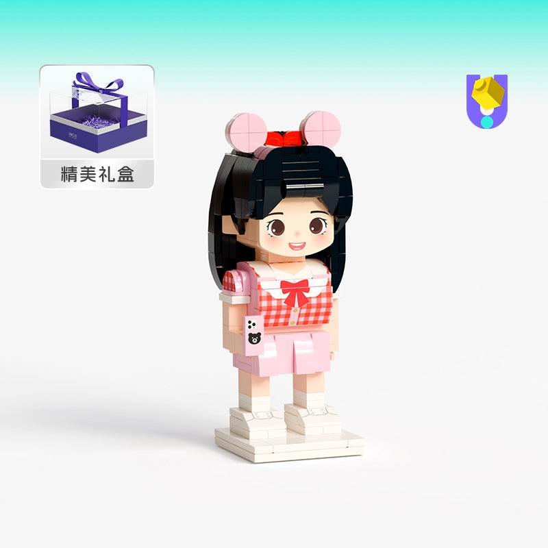 方仔照相馆照片积木定制人像情侣闺蜜diy手工生日礼物创意小人偶