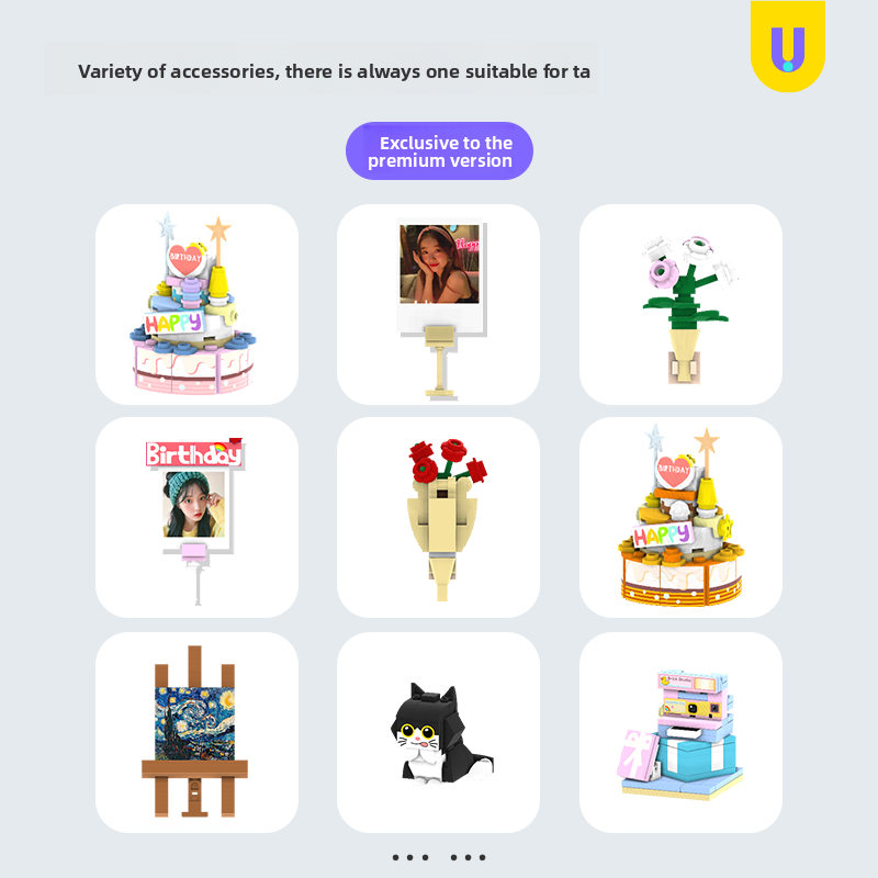 方仔世界DIY手捏潮玩定制积木人像摆件小人偶生日礼物送闺蜜朋友