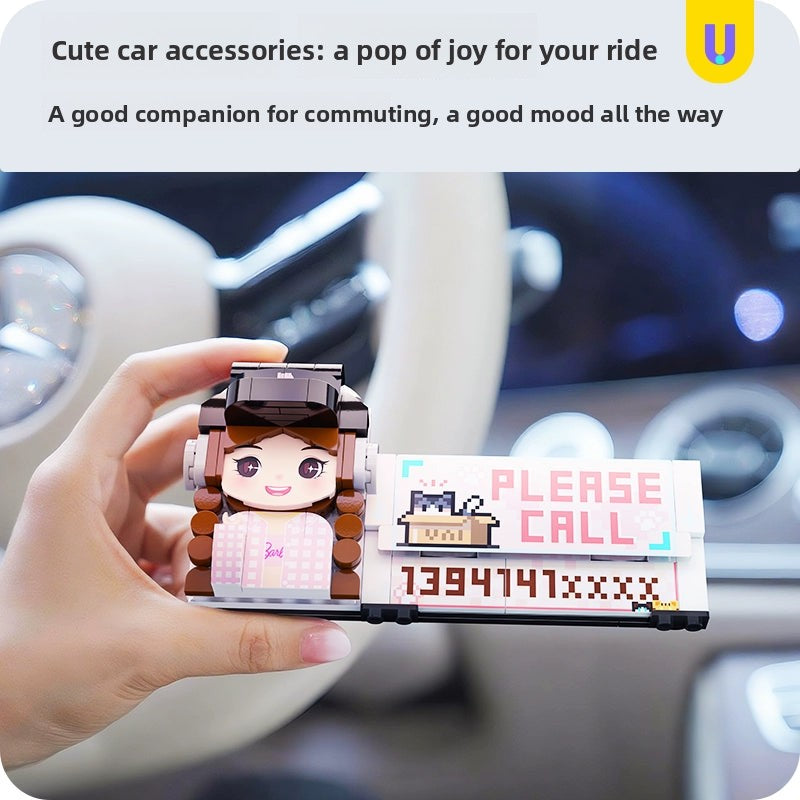 方仔照相馆unicus照片定制积木挪停车号码牌摆件惊喜纪念生日礼物