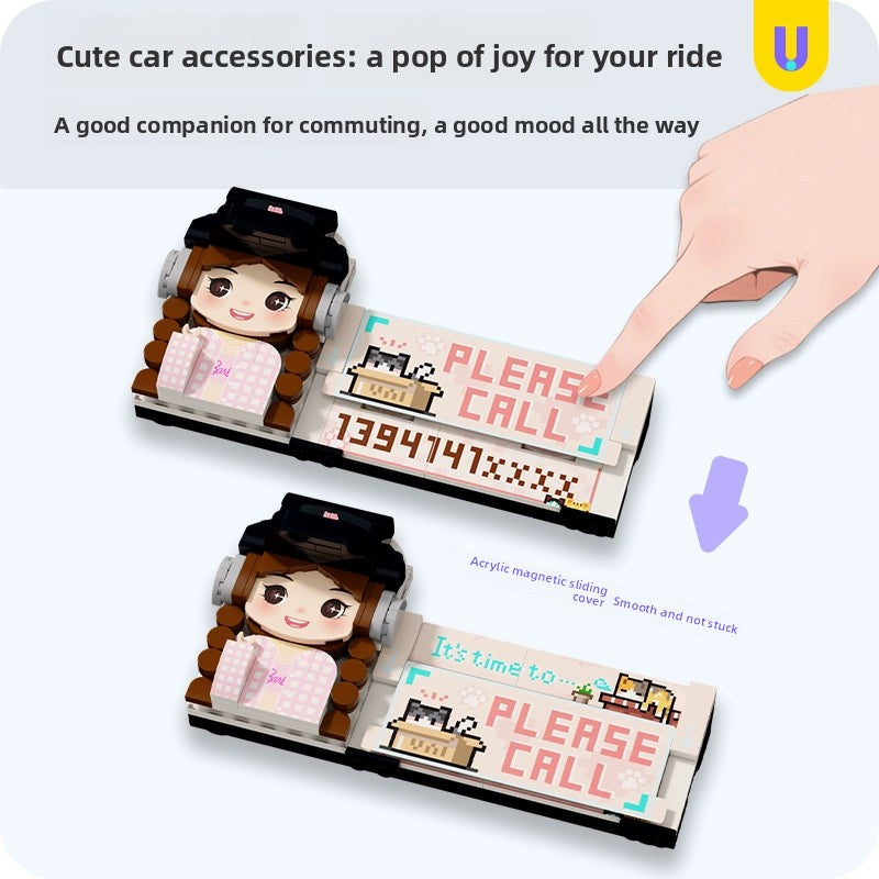 方仔照相馆unicus照片定制积木挪停车号码牌摆件惊喜纪念生日礼物